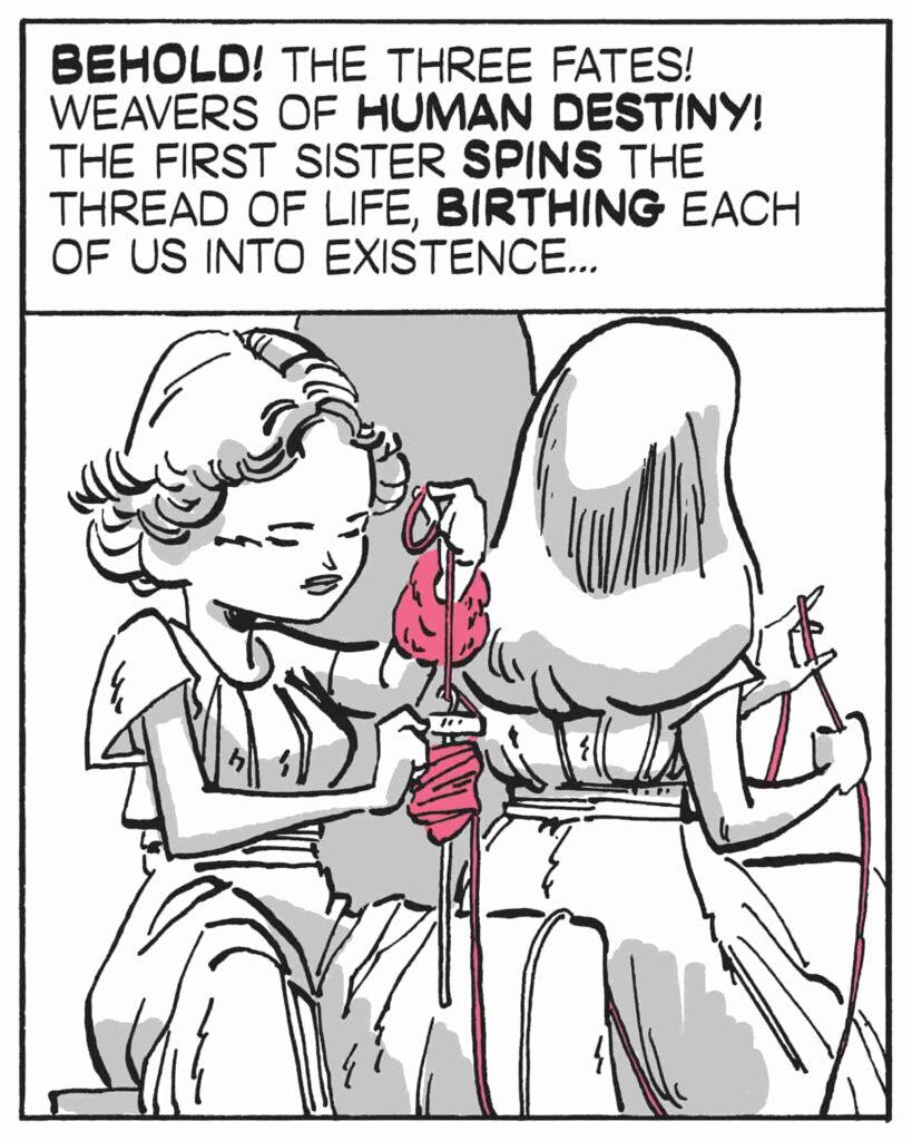 Mobile View - The Three Fates - Panel 1
