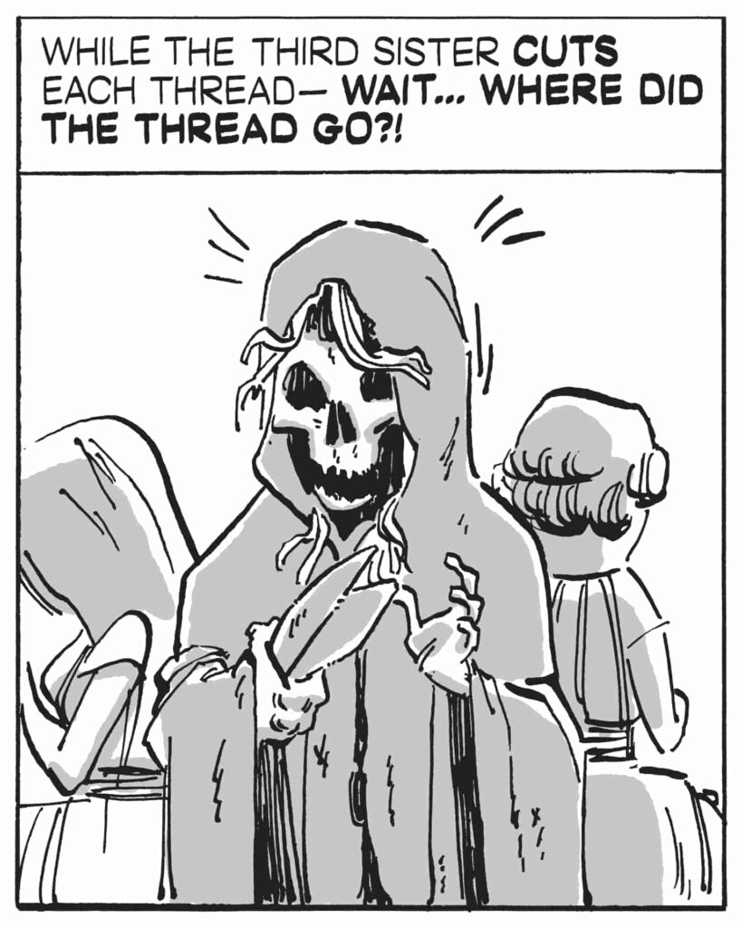 Mobile View - The Three Fates - Panel 3