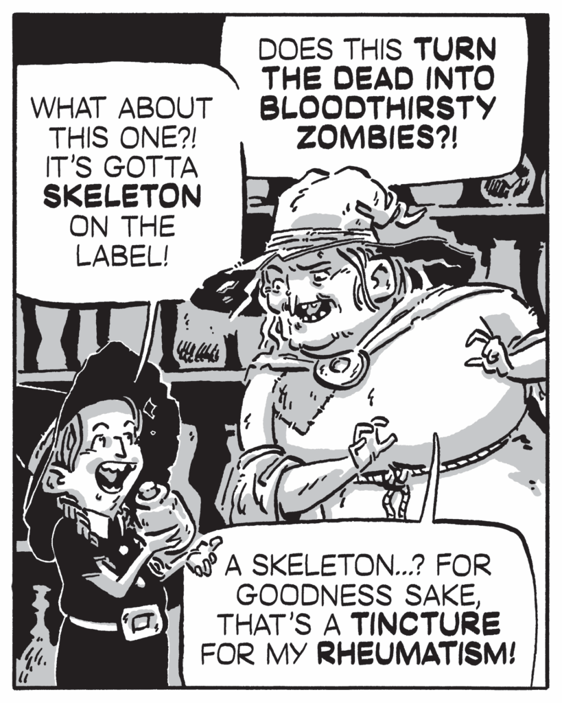 Mobile View - Bat's Blood & Bloodthirsty Zombies - Panel 3